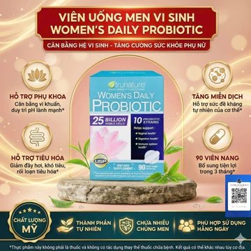 Men vi sinh phụ khoa Women’s Daily Probiotic cho nữ 90 viên của Mỹ