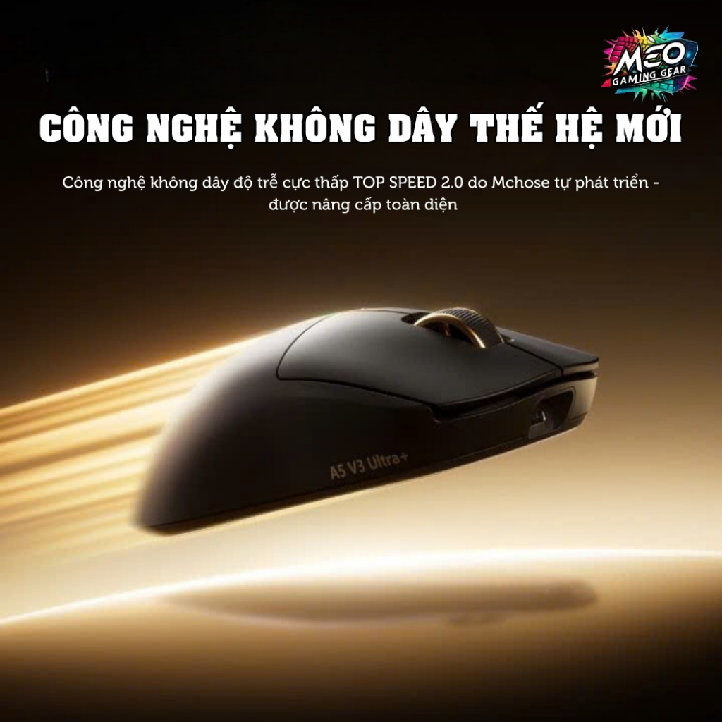 [SẴN HÀNG] Chuột Gaming Không Dây Mchose A5v3 Ultra+ - PAW3955TI, MCU: Nordic 54L Kép, Dual 8K, 55G | BigBuy360 - bigbuy360.vn