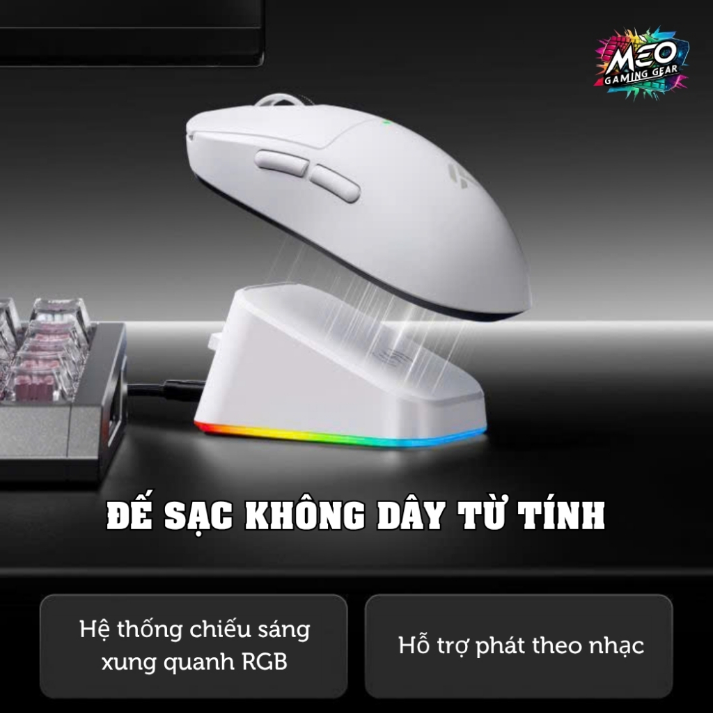 [SẴN HÀNG] Chuột Gaming Không Dây Mchose A5v3 Ultra+ - PAW3955TI, MCU: Nordic 54L Kép, Dual 8K, 55G | BigBuy360 - bigbuy360.vn