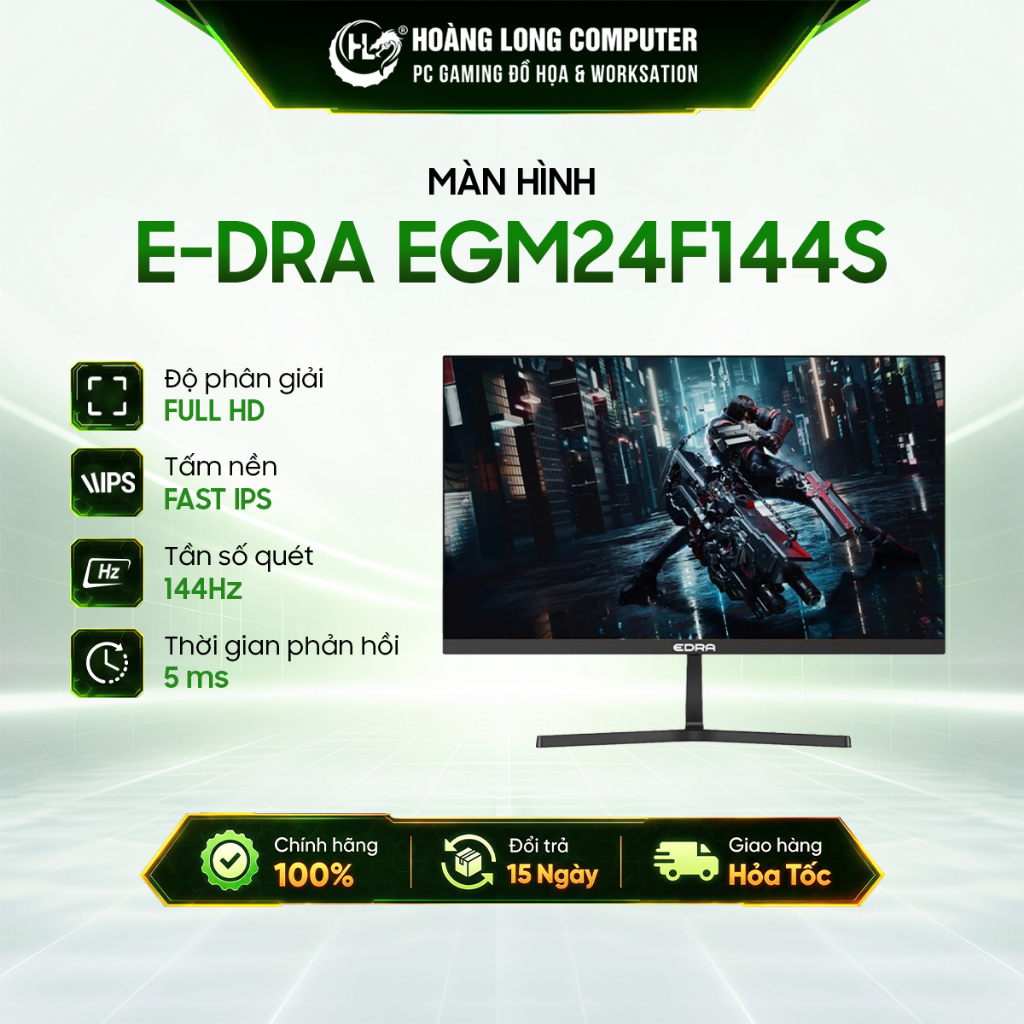 Màn Hình E-Dra EGM24F144S 144Hz 24 Inch Fast IPS Full HD Chuyên Game - Hàng Chính Hãng