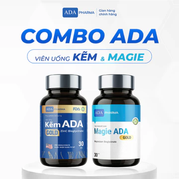 Combo ADA Gold – Kẽm Chelamax Zinc Bisglycinate + Magie 2IN1, Kẽm & Vitamin B6