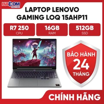 Laptop Lenovo Gaming LOQ 15AHP11 83TN0040VN (R7 250/16GBD5/512GB/15.3 WUXGA 165hz/RTX 5050 8GB/W6/BT/Win11/Xám)