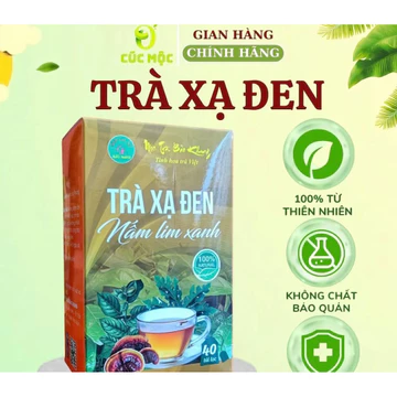 Hộp 40 gói trà xạ đen nấm lim xanh Bảo Khang, trinh nữ hoàng cung-lá đu đủ-tam thất-trà thảo mộc