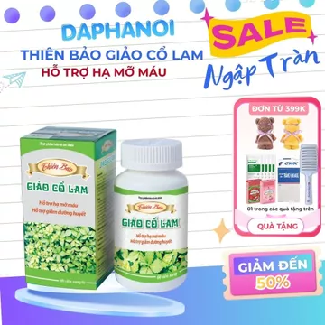 Thiên Bảo Giảo Cổ Lam - Hỗ trợ Phòng ngừa bệnh tim mạch, tiểu đường, mỡ máu - Hộp 60 viên
