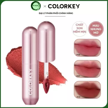 Son Kem Bùn Colorkey Mousse Lip Mud Matte Mềm Mịn Như Nhung Nhập Khẩu Chính Hãng 2g - Mibebe
