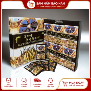 [ HÀNG MỚI VỀ ] NƯỚC UỐNG TỎI ĐEN ĐÔNG TRÙNG HÀN QUỐC, HỘP 30 GÓI