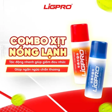 Combo Xịt Giảm Đau LIGPRO Xịt Lạnh Giảm Đau, Xịt Nóng Khởi Động Nhanh Nhỏ Gọn 160ml