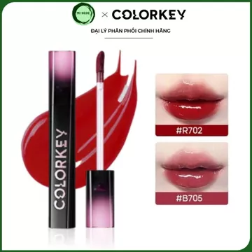 Son Tint Colorkey Airy Lip Gloss Mirror Series 2.0 Hiệu Ứng Gương Bóng Bền Màu, Lâu Trôi - Mibebe