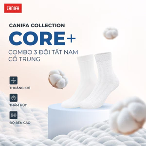 Pack 3 đôi tất nam CANIFA cổ trung 8AX26A002
