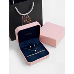 Set Combo Quà Tặng Trang Sức Dây Chuyền, Bông Tai và Vòng Tay Blush Silver HAPAS Jewelry — ảnh 2