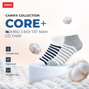 Combo 3 đôi tất nam CANIFA cổ ngắn 8AX25A003