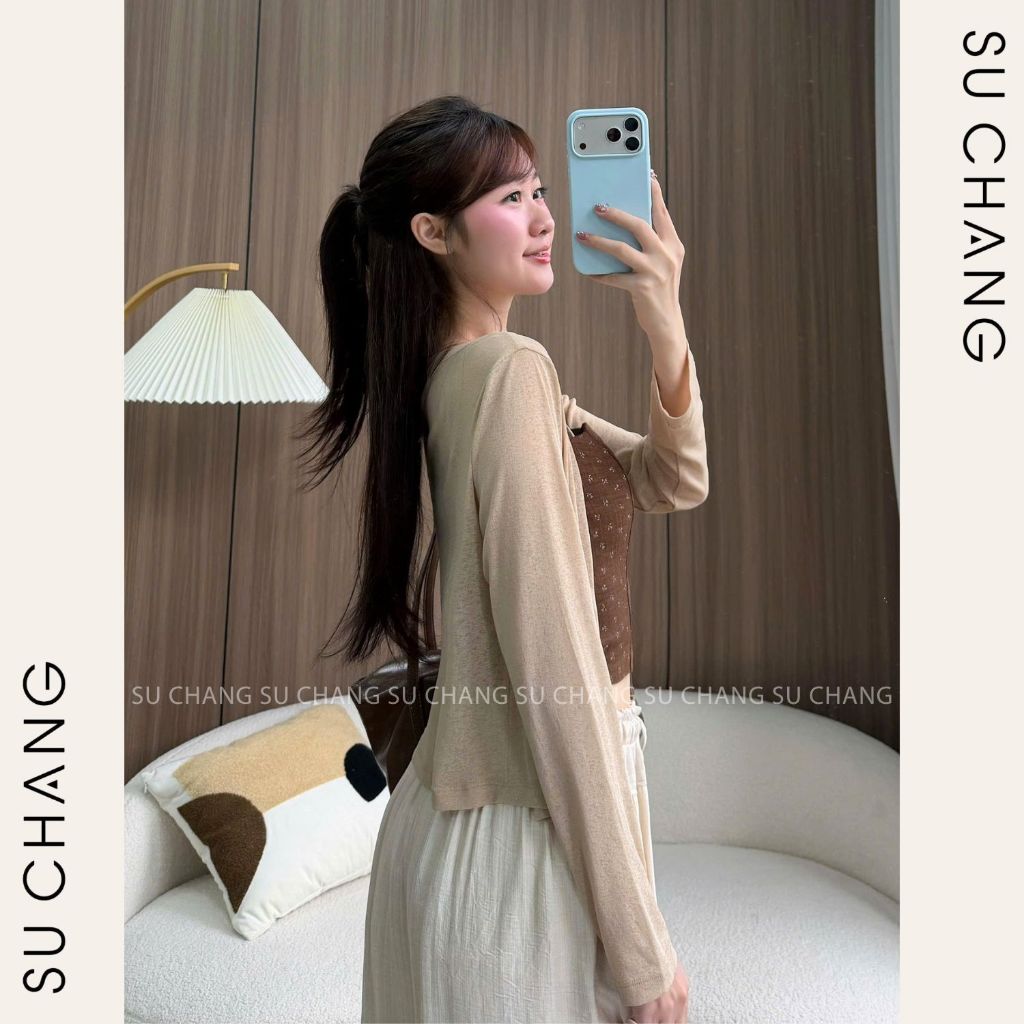 Set Áo Cardigan Kèm Quây Hoa Nhí S953 Su Chang Thời Trang Nữ | BigBuy360 - bigbuy360.vn