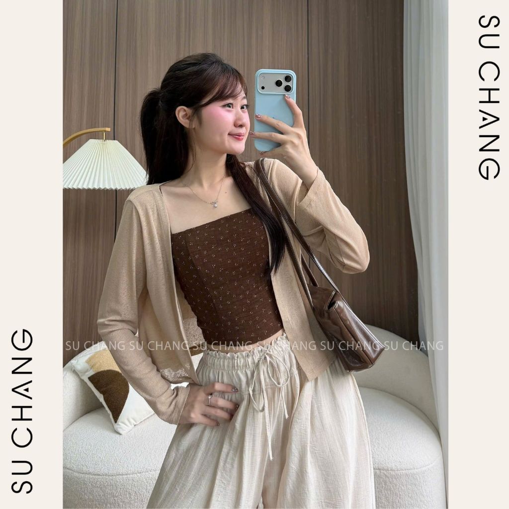 Set Áo Cardigan Kèm Quây Hoa Nhí S953 Su Chang Thời Trang Nữ | BigBuy360 - bigbuy360.vn