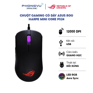 Chuột Gaming Có Dây ASUS ROG HARPE MINI CORE P524 (90MP04D0-BMUA00/ Đen) -Bảo hành 24 tháng