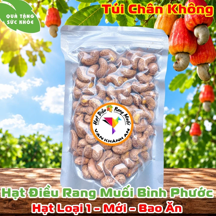 Hạt Điều Rang Muối Vỏ Lụa (500g) | Hạt Dinh Dưỡng, Ăn Kiêng | Quà Tặng | MỚI, BAO ĂN | Cashew