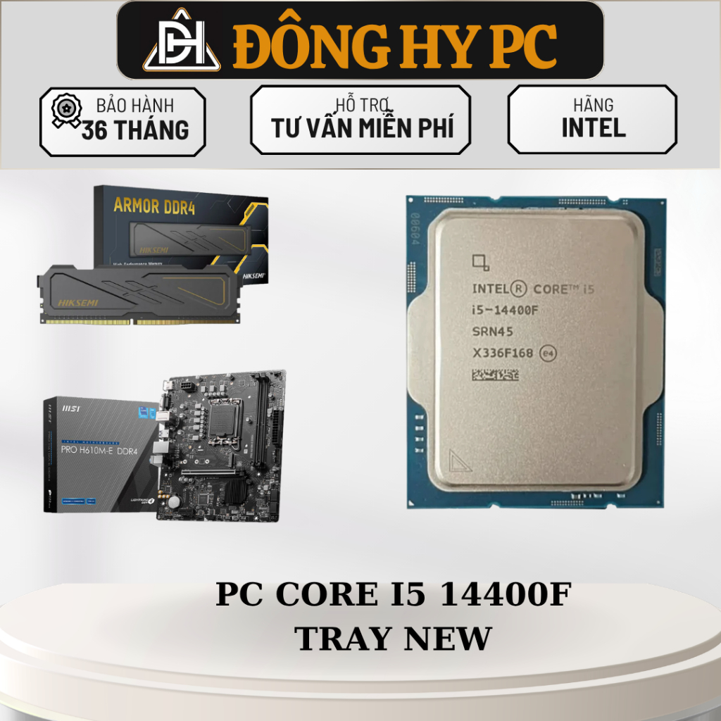 Thùng PC intel core 14400F - B760M Plus BH 36 Tháng | BigBuy360 - bigbuy360.vn