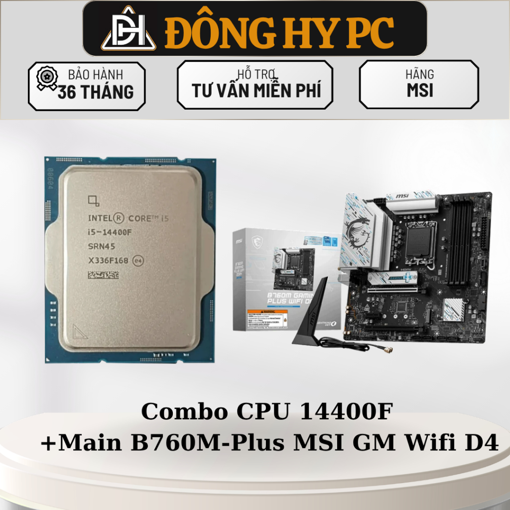 Thùng PC intel core 14400F - B760M Plus BH 36 Tháng | BigBuy360 - bigbuy360.vn