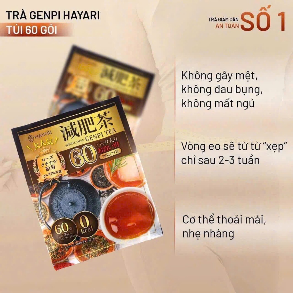🔥 TRÀ GENPI HAYARI – UỐNG NHẸ MỖI NGÀY, DÁNG XINH THẤY RÕ 🔥 | BigBuy360 - bigbuy360.vn