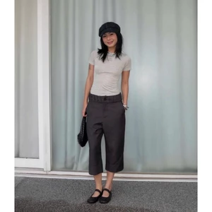 làminapparel - STEP-PLEATED CROP TROUSERS