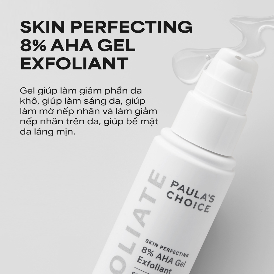 Gel loại bỏ tế bào chết làm sáng và mịn da Paula's Choice Skin Perfecting 8% AHA Gel Exfoliant 100ml 1900 | BigBuy360 - bigbuy360.vn