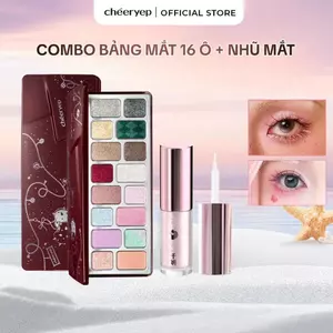 [KOL LIVE] Bảng Phấn Mắt 16 Màu Cheeryep Son Mắt Lỏng Nhũ Ngọc Trang Điểm Mắt Đa Sắc Lên Màu Chuẩn Lâu Trôi