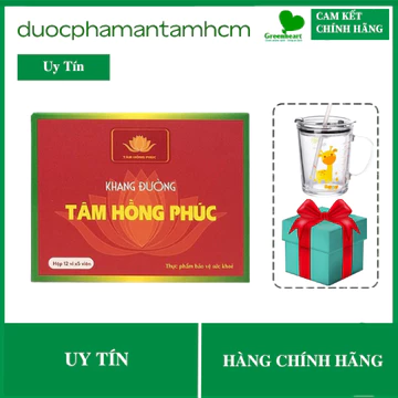 VIÊN UỐNG KHANG ĐƯỜNG TÂM HỒNG PHÚC - Hỗ Trợ Làm Giảm Cholesterol, Mỡ Máu Và Nguy Cơ Xơ Vữa Mạch Máu