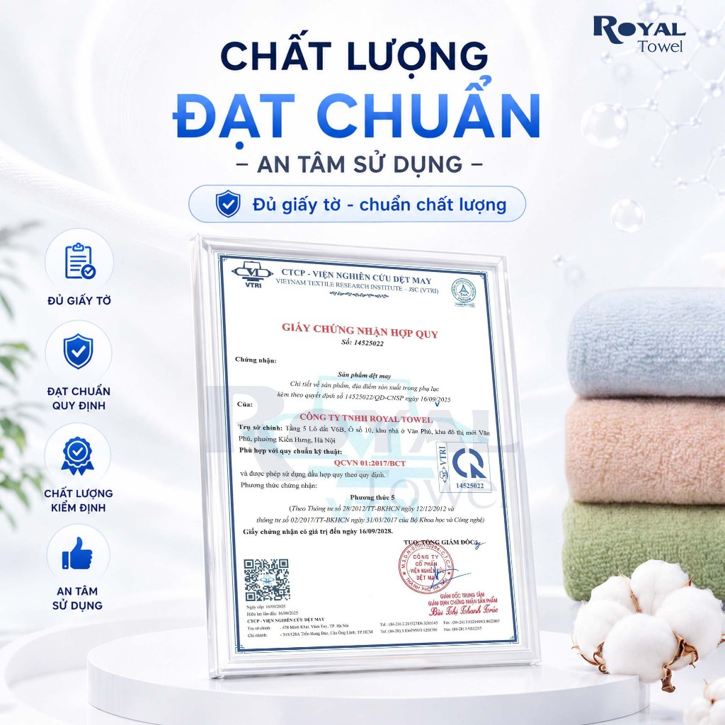 [SSV] Khăn Tắm, Khăn Gội, Khăn Mặt Royal Towel Sợi Cotton Mềm Mịn, Thấm Hút Tốt, Không Xổ Lông, Không Phai Màu | BigBuy360 - bigbuy360.vn