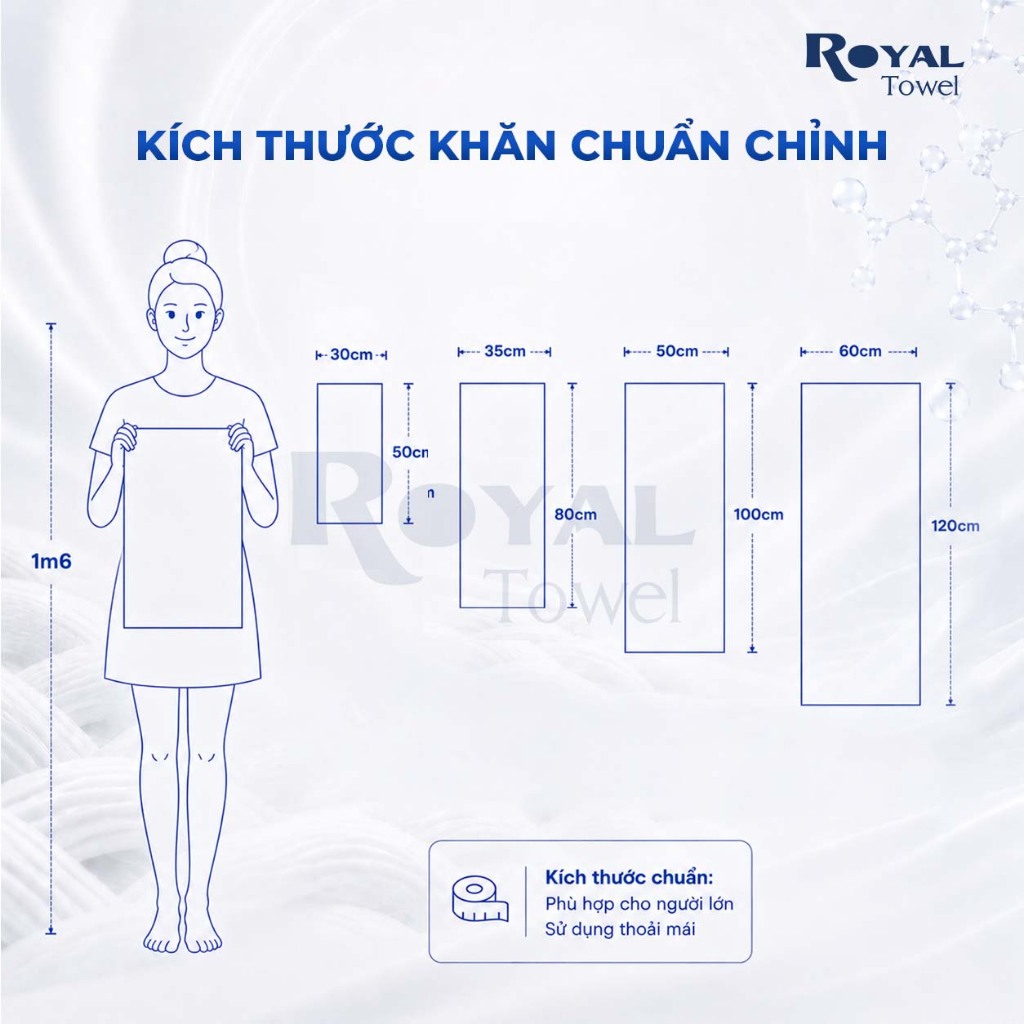 [SSV] Khăn Tắm, Khăn Gội, Khăn Mặt Royal Towel Sợi Cotton Mềm Mịn, Thấm Hút Tốt, Không Xổ Lông, Không Phai Màu | BigBuy360 - bigbuy360.vn