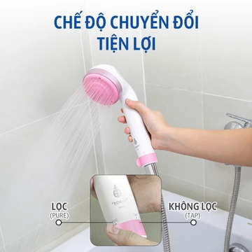 Vòi sen tắm khử Clo RS52 Torayvino Công suất 12000L, Dễ lắp đặt, Mịn da, Khỏe tóc, Nguyên kiện từ Nhật