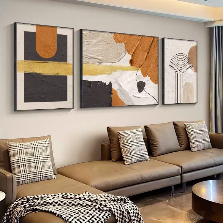 [ TRANH CANVAS]  TRANH VẢI CAO CẤP - SET 3 TRANH Trừu Tượng/ Tranh Treo Phòng Khách/ Phòng Ngủ/ Khách Sạn/Decor.