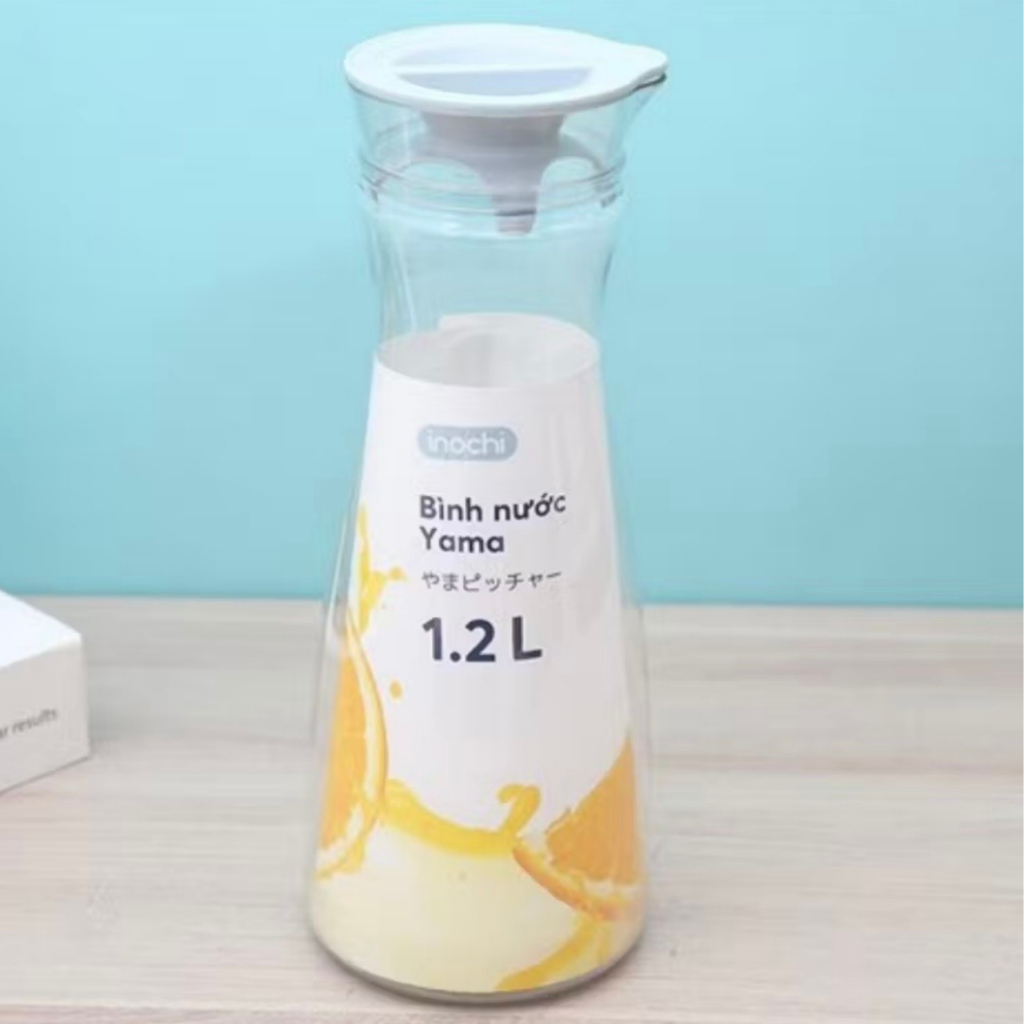 Bình đựng nước Cao Cấp Inochi Yama 1.2L dung tích lớn, nhựa nguyên sinh an toàn, bền đẹp, dễ vệ sinh | BigBuy360 - bigbuy360.vn