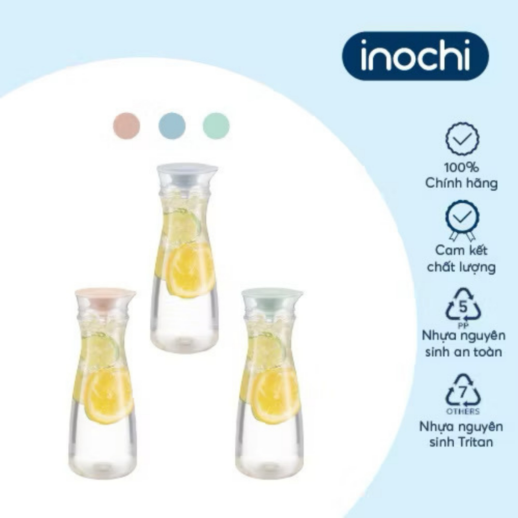 Bình đựng nước Cao Cấp Inochi Yama 1.2L dung tích lớn, nhựa nguyên sinh an toàn, bền đẹp, dễ vệ sinh | BigBuy360 - bigbuy360.vn