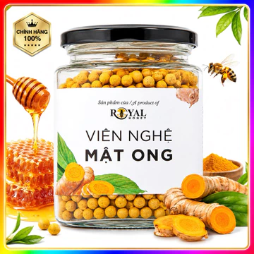 Viên Nghệ Mật Ong Royal Honey 70 nghệ 30 mật ong và Sữa Ong Chúa 250gram