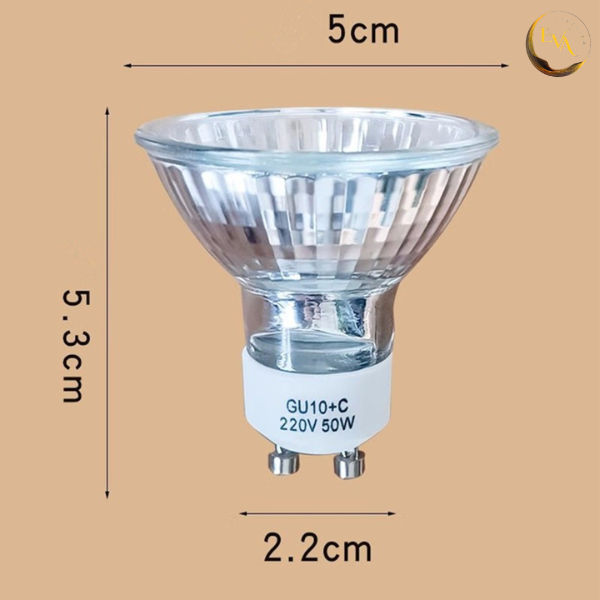 Bóng đèn đốt nến EVA Halogen GU10+C 50W cao cấp ánh sáng vàng - Sử dụng cho đèn đốt nến thơm | BigBuy360 - bigbuy360.vn