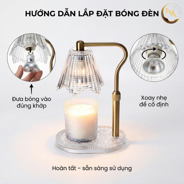 Bóng đèn đốt nến EVA Halogen GU10+C 50W cao cấp ánh sáng vàng - Sử dụng cho đèn đốt nến thơm | BigBuy360 - bigbuy360.vn