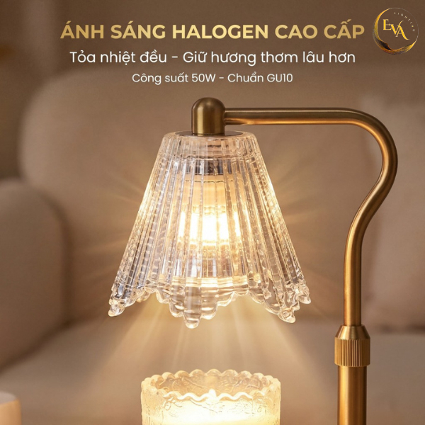 Bóng đèn đốt nến EVA Halogen GU10+C 50W cao cấp ánh sáng vàng - Sử dụng cho đèn đốt nến thơm | BigBuy360 - bigbuy360.vn