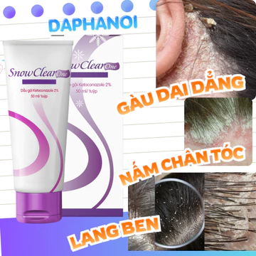 Snowclear One Dầu Gội trị Gàu - Giảm gàu nấm ngứa và lang ben, kiểm soát dầu nhờn và vi nấm dai dẳng