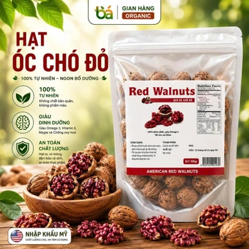 Quả Óc Chó Đỏ Mỹ Nguyên Vỏ 250g 500g | Hạt Óc Chó Đỏ Hạt Dinh Dưỡng Giàu Omega 3 Healthy Eat Clean