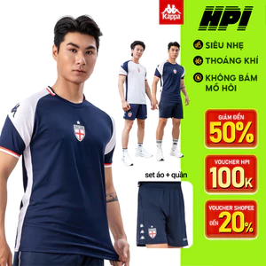 Bộ Quần Áo Thể Thao Nam KAPPA Cờ Anh Nhẹ Thoáng Khí Thấm Hút KOF72KD05