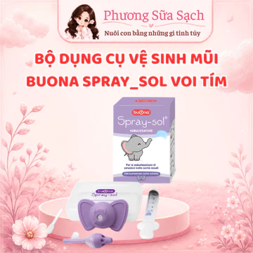 Buona Spray - Sol Buona Dụng Cụ Xịt Rửa Mũi Chuyên Dụng Cho Trẻ Em - Hàng chính hãng