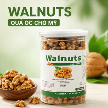 Nhân Óc Chó Mỹ 250g 500g 1kg | Hạt Óc Chó Giàu Omega 3, Hạt Dinh Dưỡng Healthy Eat Clean Bảo An