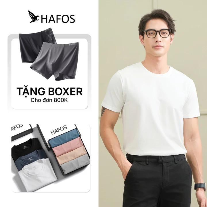 [ BÁN CHẠY ] Áo thun nam HAFOS form suôn che bụng,cotton 4 chiều mát lạnh.Áo phông nam mùa hè thấm hút mồ hôi tốt