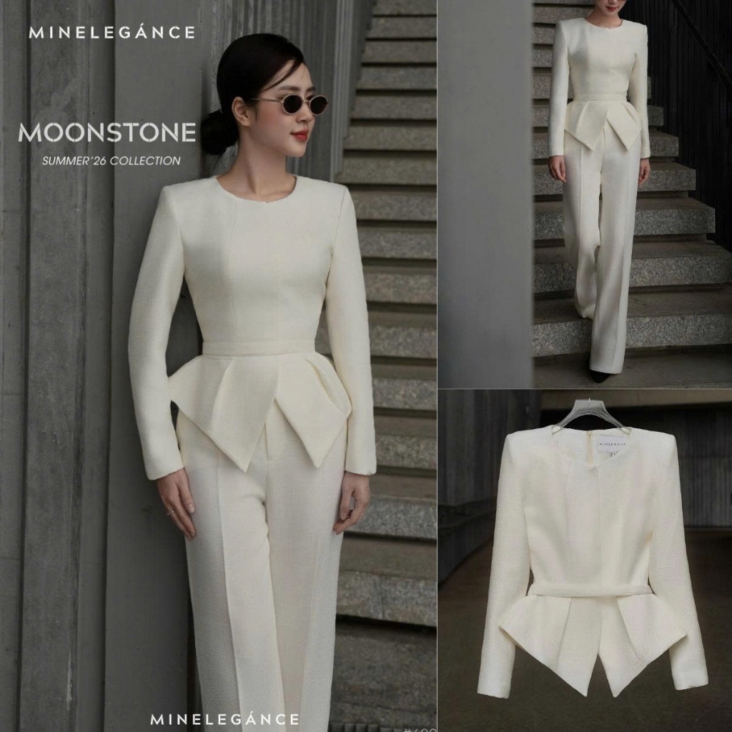 MINELEGÁNCE | SET ÁO VEST & QUẦN ỐNG ĐỨNG THANH LỊCH, SANG TRỌNG - MIN400