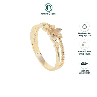 Nhẫn Nữ KIM PHÚ THÁI Vàng 10K Thiết Kế Vương Ngư Thanh Lịch, Cá Tính - NV32