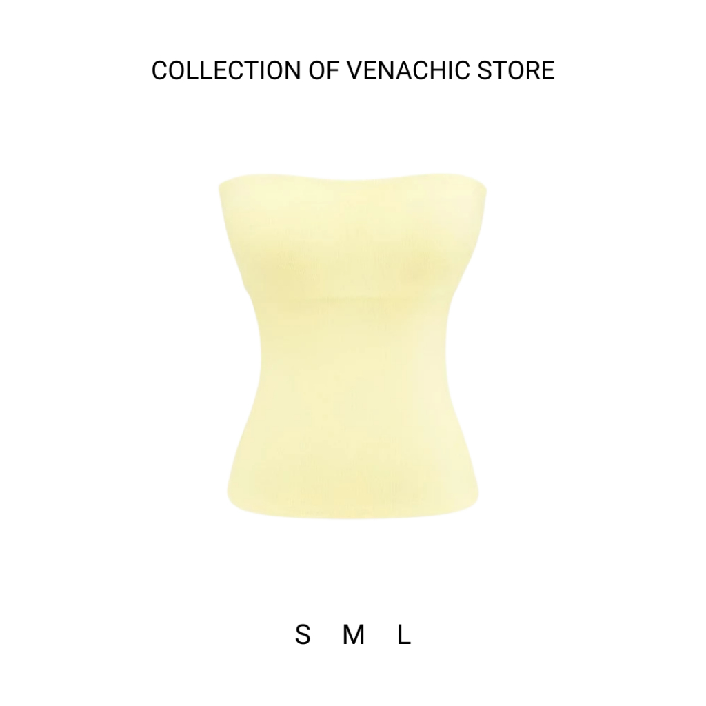 [KÈM MÚT] Áo ống trơn basic ôm body vải cotton mịn VENACHIC Women A055 | BigBuy360 - bigbuy360.vn