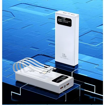 sạc nhanh pin 120W dung lượng lớn có sẵn nhiều dây sạc Cáp Sạc Nhanh)sạc dự phòng pin 50000mAh 80000mAh