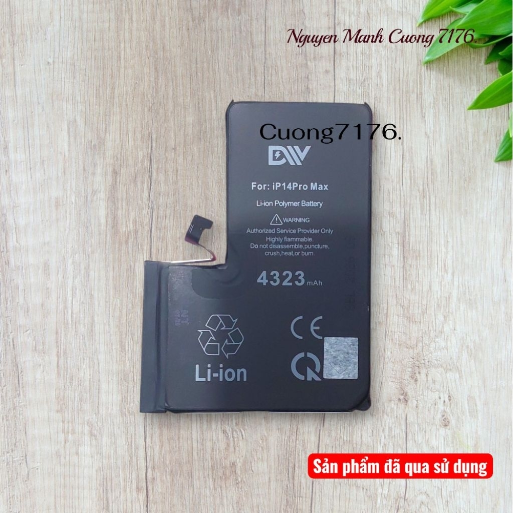 Pin Tiêu Chuẩn (4323mAh) Đã Qua Sử Dụng Còn 100% Dành Cho 14 Pro Max Hãng DV