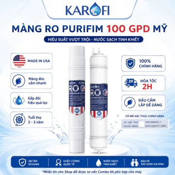Màng Lọc RO Purifim Karofi Sản Xuất Tại Mỹ hoặc màng RO hàn ,Công Suất 20L/H Cắm Nhanh Dùng Được Cho Các Máy Lọc Nước RO