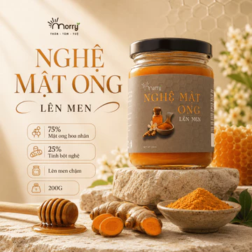 Nghệ Mật Ong Nguyên Chất Morry – Tinh Nghệ Kết Hợp Mật Ong, Thơm Ngon Dễ Uống, Tiện Dùng Mỗi Ngày