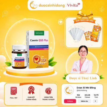 Viên Uống Tim Mạch SANCT BERNHARD COENIN Q10 PLUS Hỗ Trợ Bảo Vệ Tim Mạch Tăng Đề Kháng Hộp 30 Viên